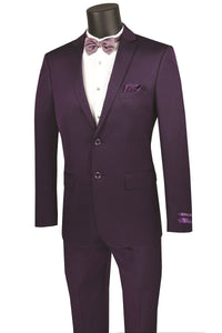 Vinci Vinci "Emilio" Purple Ultra Slim Fit Suit