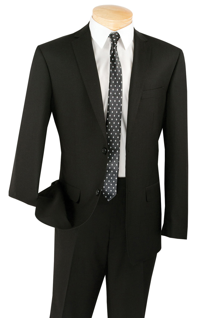 Vinci Vinci "Lucca" Black Slim Fit Suit