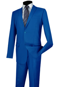Vinci Vinci "Lucca" French Blue Slim Fit Suit