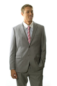 West End West End Solid Light Grey Suit