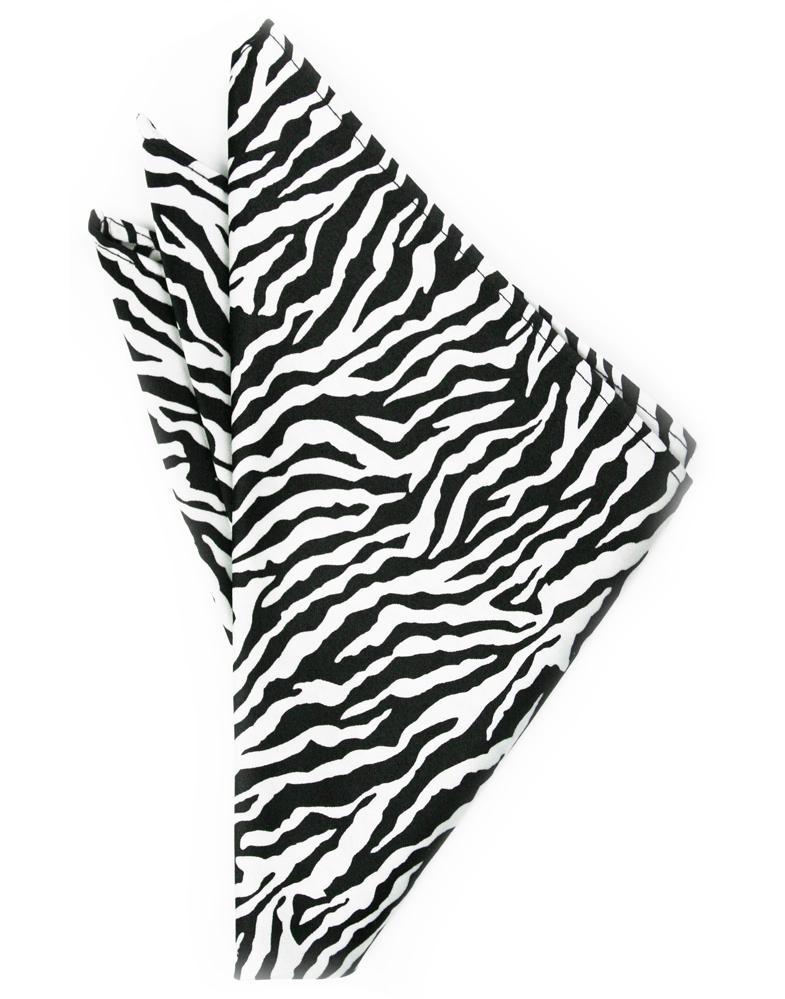Cardi Zebra Pocket Square